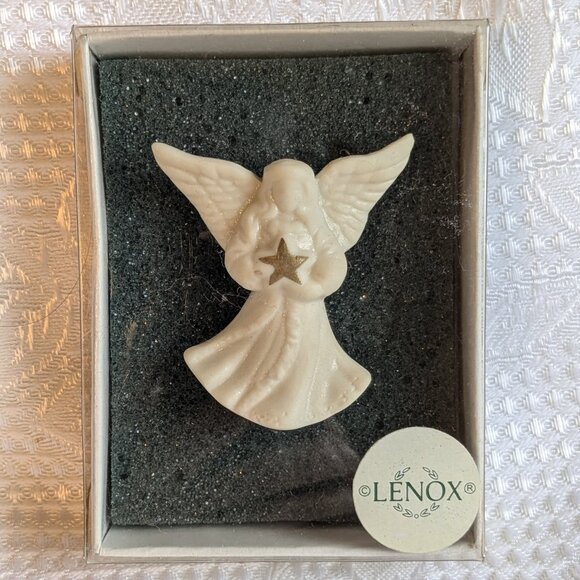 Lenox Jewelry - Lenox Vintage Pure White Angel Brooch